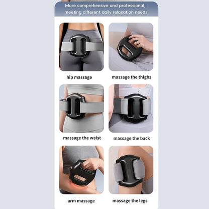 Hot Compress Electric Fascia Ring Portable Adjustable Speed Electric Body Slimming Machine USB Charging Vibration Function